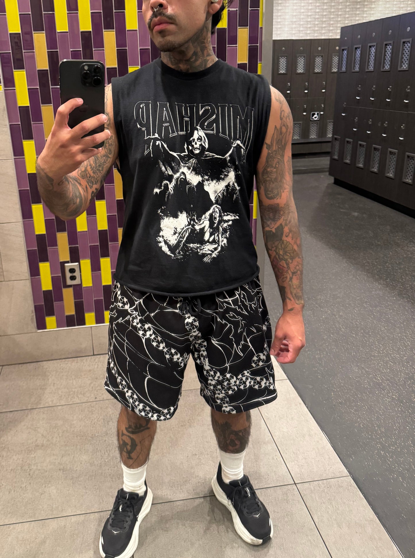 Chained to the Game Mesh Shorts