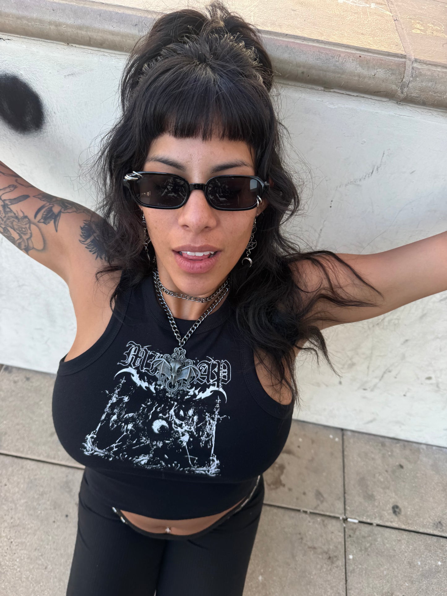 Mishaps Moonlit cropped baby tank
